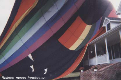 balloon meets farmhouse