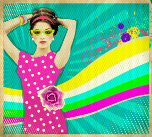 http://www.dreamstime.com/royalty-free-stock-photos-young-woman-pink-dress-summer-sunglasses-retro-poster-ba-beautiful-background-image32421158